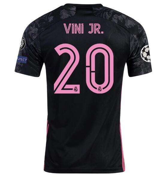 Real Madrid Football Kit Third Soccer Jersey VINÍCIUS JÚNIOR #20 2020/21